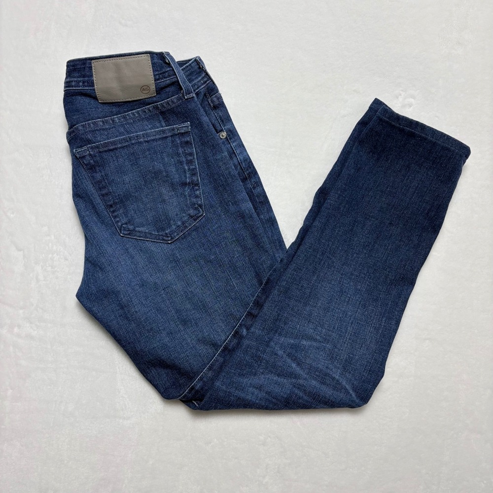 AG Adriano Goldschmied The Tellis Modern Slim Jeans Dark‎ Blue Mens 32R Hemmed